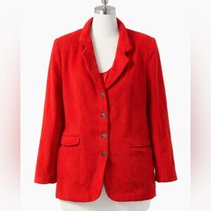 Spiegel wool vintage Bold Red Women's Blazer